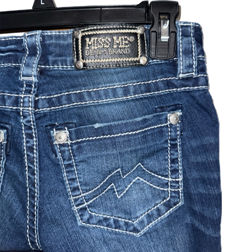 Miss Me - JD1102S Skinny Jeans - Dark Wash Contrast Stitch Denim - Size 25 - Picture 4 of 9